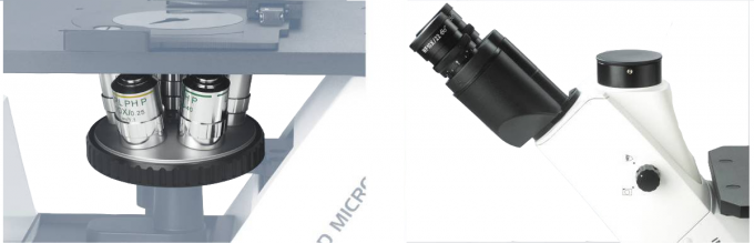100 - 400X 생물학 LED 현미경 광학계 거꾸로 한 Trinocular